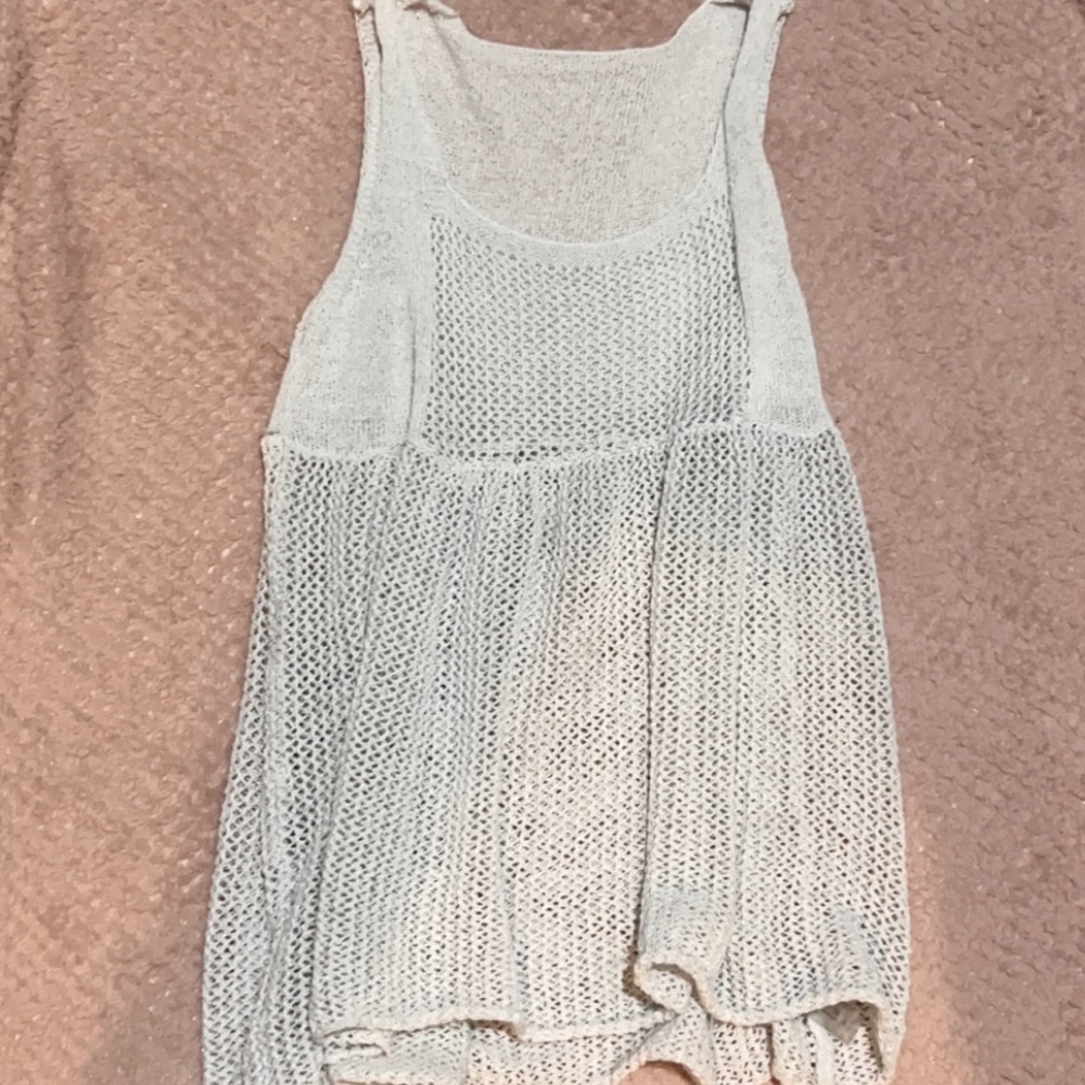 White tank top/cover up